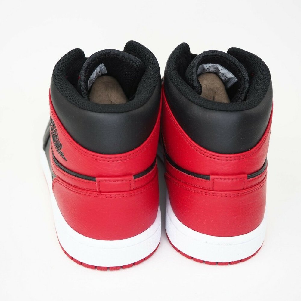 NIKE Air Jordan 1 Mid Banned 2020 Mens Shoes Red - Picture 6 of 12